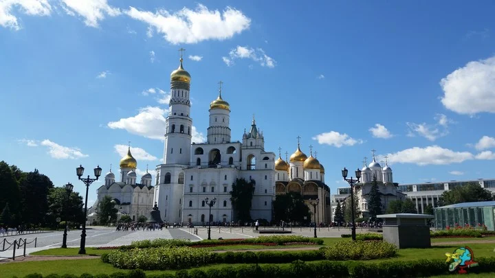 Campanario de Ivan e Igrejas - Kremlin - Moscou - Russia